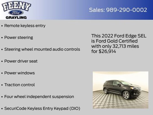 Certified 2022 Ford Edge SEL w/ Convenience Package image 22