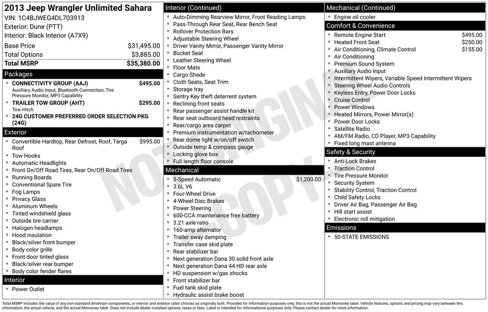 Used 2013 Jeep Wrangler Unlimited Sahara w/ Connectivity Group image 6