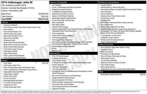 Used 2016 Volkswagen Jetta SE image 3