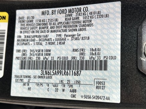 Used 2020 Lincoln MKZ w/ Convenience Package image 34