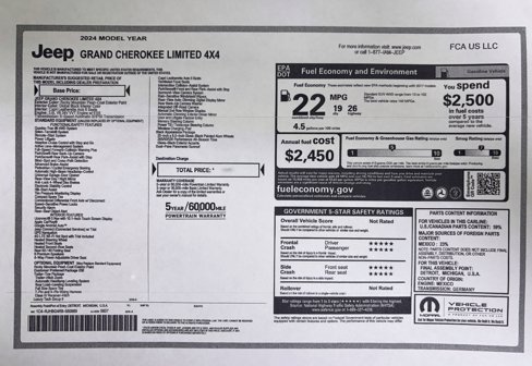 Used 2024 Jeep Grand Cherokee Limited w/ Luxury Tech Group II image 52