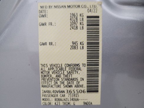 Used 2022 Nissan Altima 2.5 SV image 33