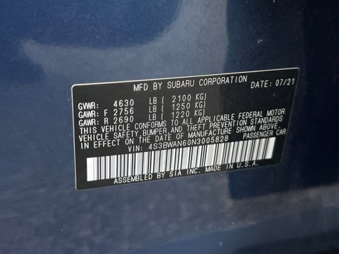 Certified 2022 Subaru Legacy Limited image 31