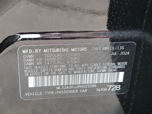 New 2024 Mitsubishi Mirage LE image 28