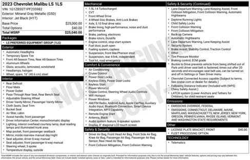 Used 2023 Chevrolet Malibu LS image 42