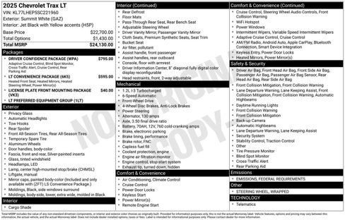 New 2025 Chevrolet Trax LT w/ Driver Confidence Package image 4