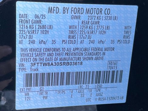 New 2025 Ford Maverick XL image 53