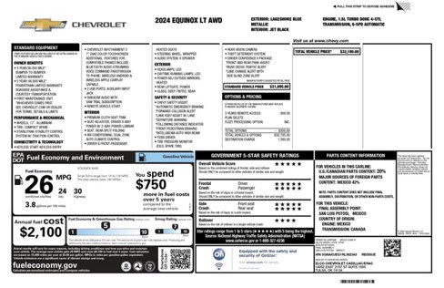 Used 2024 Chevrolet Equinox LT image 30