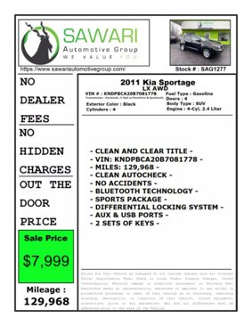 Used 2011 Kia Sportage LX image 21