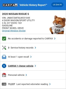 Used 2020 Nissan Rogue S image 3