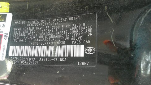 Used 2010 Toyota Camry LE image 12