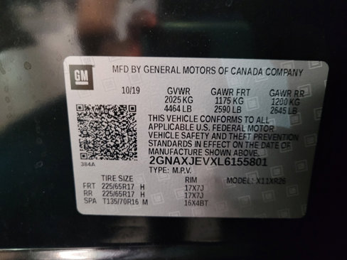Used 2020 Chevrolet Equinox LT w/ Driver Convenience Package image 33