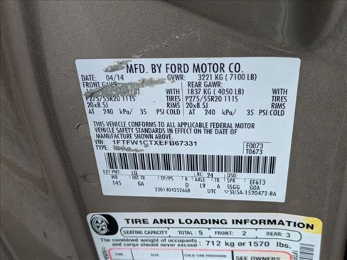 Used 2014 Ford F150 XLT w/ Equipment Group 302A Luxury image 21