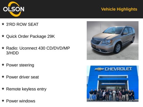Used 2015 Chrysler Town & Country Touring image 2