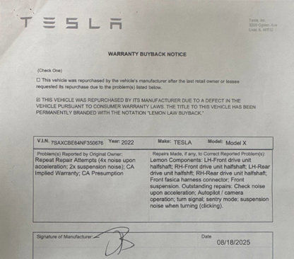 Used 2022 Tesla Model X Plaid image 2