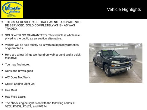Used 2000 Chevrolet Silverado 1500 LS w/ Off-Road Chassis Pkg image 2