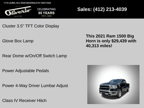 Used 2021 RAM 1500 Big Horn image 31