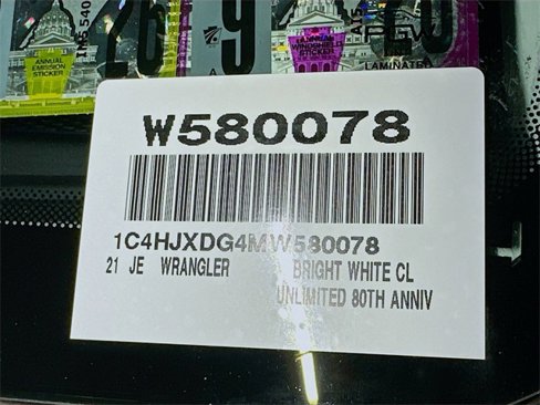 Certified 2021 Jeep Wrangler Unlimited Sport image 30