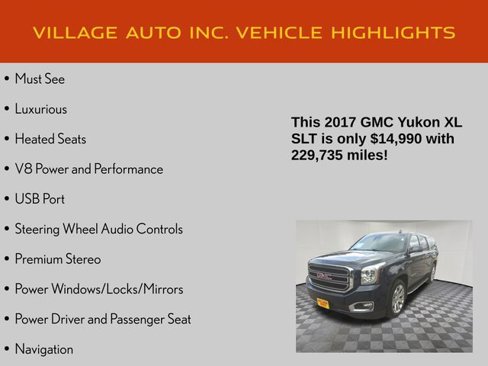 Used 2017 GMC Yukon XL SLT w/ Open Road Package image 7
