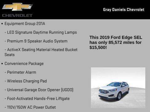 Used 2019 Ford Edge SEL w/ Equipment Group 201A image 11