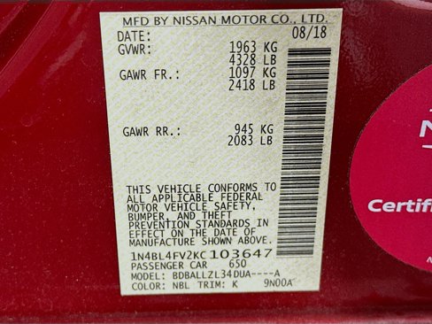Used 2019 Nissan Altima 2.5 Platinum image 12
