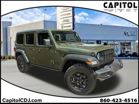 Certified 2022 Jeep Wrangler Unlimited Sport image 1