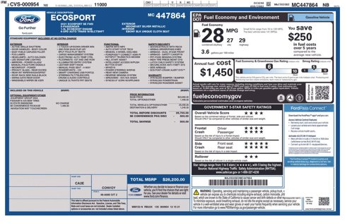 Certified 2021 Ford EcoSport SE w/ SE Convenience Package image 7