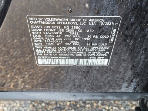Used 2022 Volkswagen Atlas SE image 33