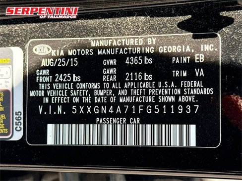 Used 2015 Kia Optima EX w/ EX Premium Package image 33