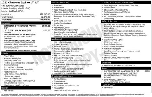 Used 2022 Chevrolet Equinox LT image 66