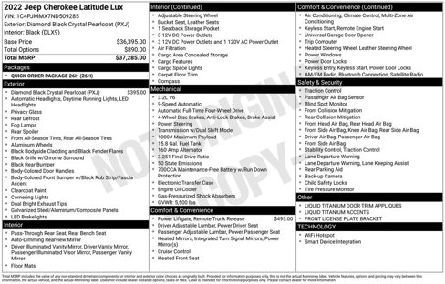 Used 2022 Jeep Cherokee Latitude Lux image 39
