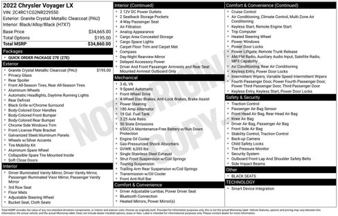 Used 2022 Chrysler Voyager LX image 4