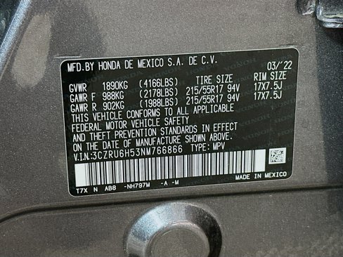 Certified 2022 Honda HR-V EX image 30