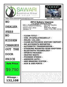 Used 2014 Subaru Impreza 2.0i Sport Premium w/ Popular Package #1 image 26