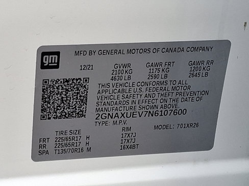 Certified 2022 Chevrolet Equinox LT image 26
