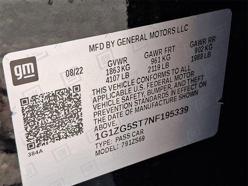 Used 2022 Chevrolet Malibu RS w/ LPO, Convenience Package 2 image 27
