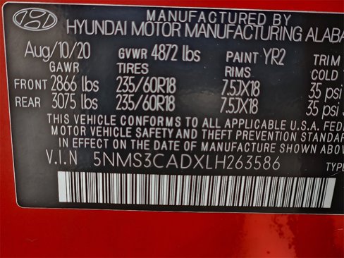 Used 2020 Hyundai Santa Fe SEL w/ Convenience Package image 26