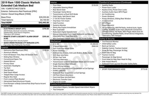 Used 2019 RAM 1500 Classic Warlock w/ Electronics Group image 4