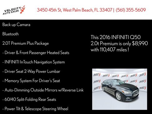 Used 2016 INFINITI Q50 Premium image 25