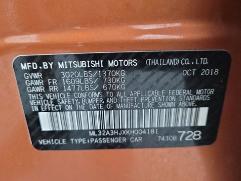 Used 2019 Mitsubishi Mirage ES image 33
