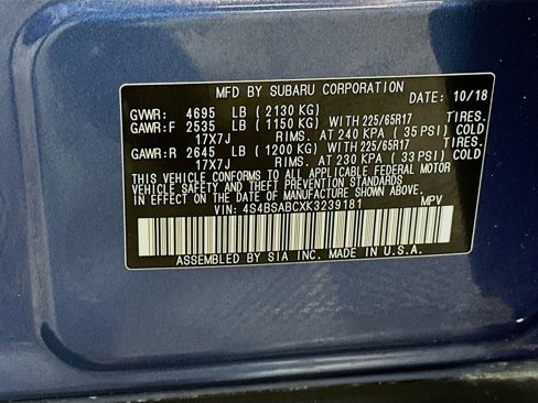 Used 2019 Subaru Outback 2.5i image 29