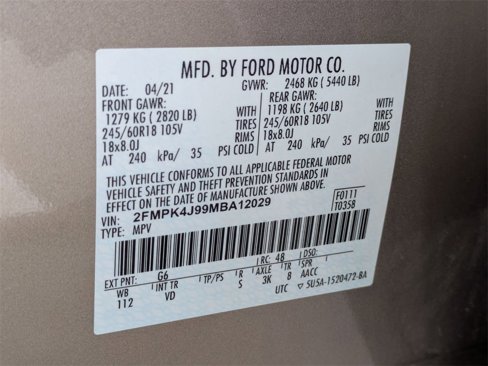 Used 2021 Ford Edge SEL w/ Convenience Package image 32