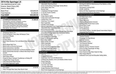 Used 2016 Kia Sportage LX w/ LX Popular Package image 3