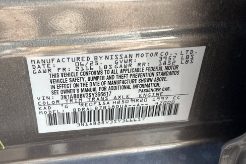 New 2025 Nissan Sentra S image 34