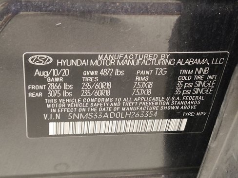 Used 2020 Hyundai Santa Fe SEL w/ Convenience Package image 33
