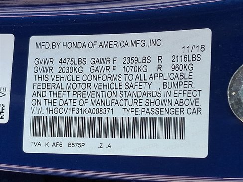 Used 2019 Honda Accord Sport image 26