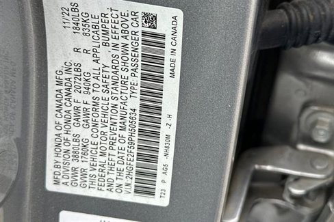 Certified 2023 Honda Civic Sport image 33