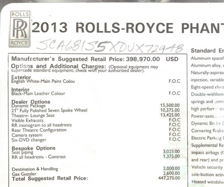Used 2013 Rolls-Royce Phantom Sedan image 79