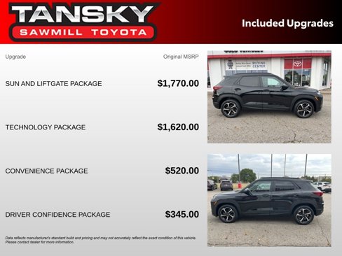 Used 2022 Chevrolet TrailBlazer RS w/ Sun and Liftgate Package image 33