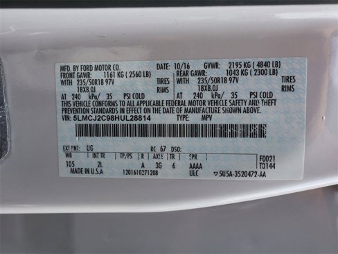 Used 2017 Lincoln MKC Select w/ Select Plus Package image 27